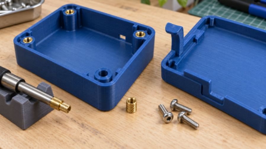 CAD Design for Heat-Set Inserts and Snap-Fits