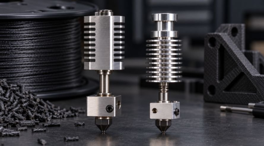 Micro Swiss vs E3D V6 for Printing Carbon Fiber Filament