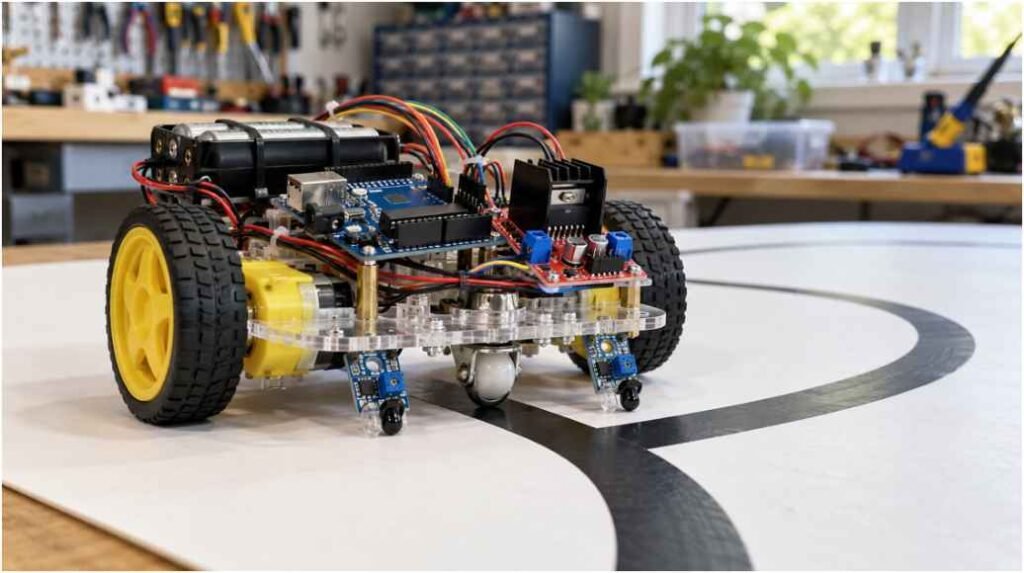 DIY Line Follower Robot: Build an Arduino Bot with Active Speed Control
