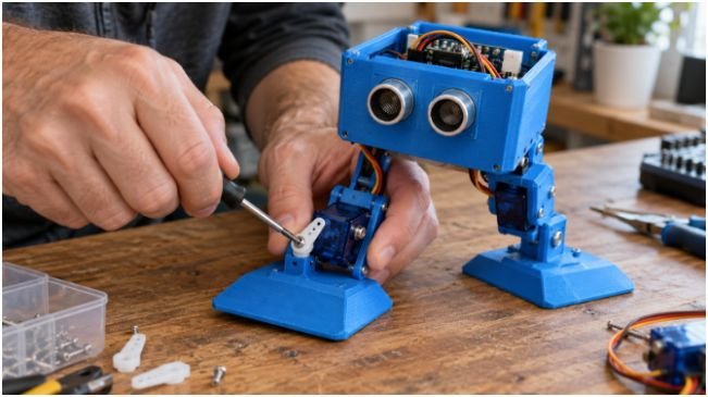 Assemble and Calibrate Your Four-Servo Robot
