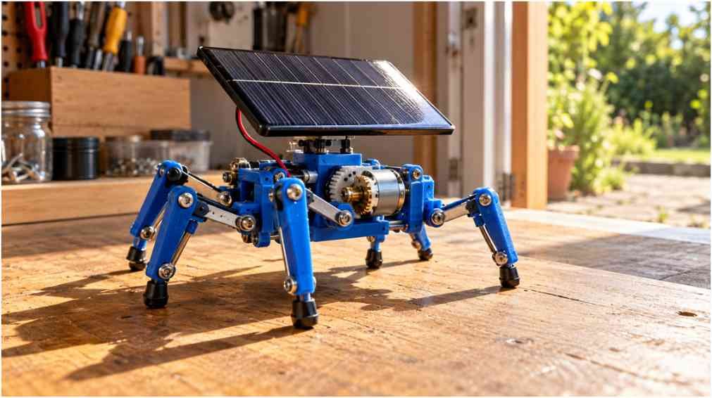 Solar powered crawling robot build: Step-by-Step Guide