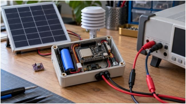 Wire the Solar Battery System and BME280