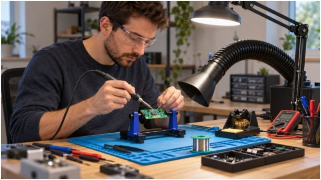 Keep Desoldering and Wire Preparation Tools Close