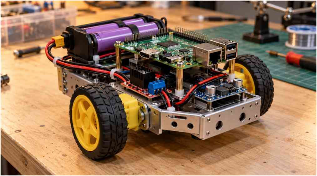 How to Power a Raspberry Pi Robot With 18650 Batteries?